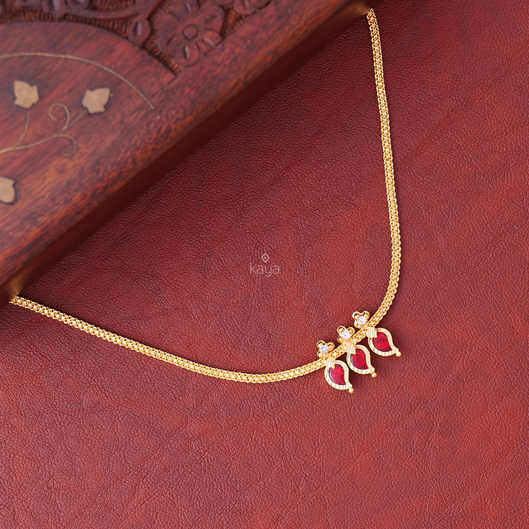 Simple Mango palakka necklace - KY100835