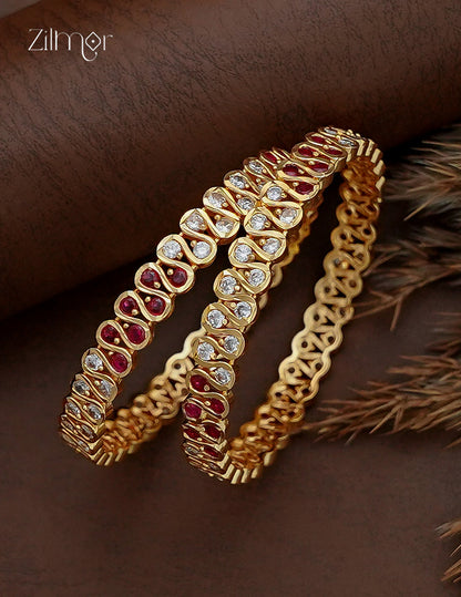 AD Stone Bangle Pair - SC1012793