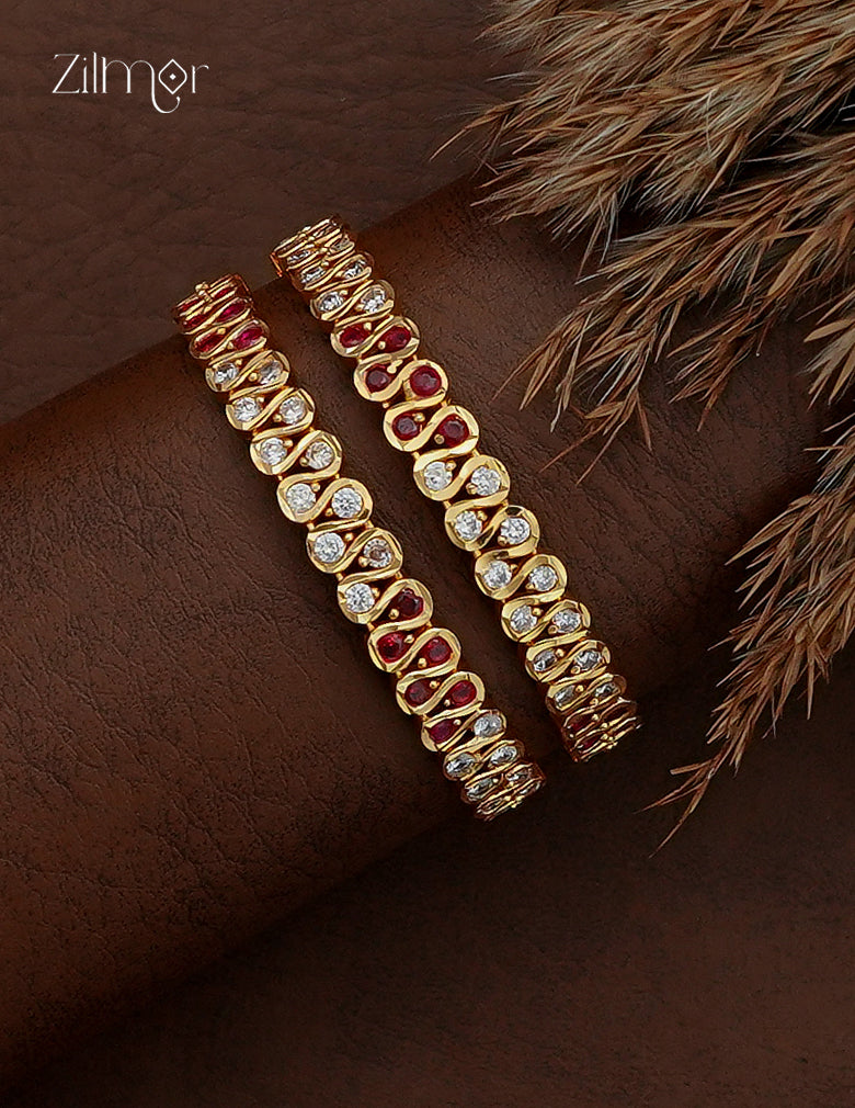 AD Stone Bangle Pair - SC1012793
