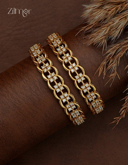 AD Stone Bangle Pair - SC1012855