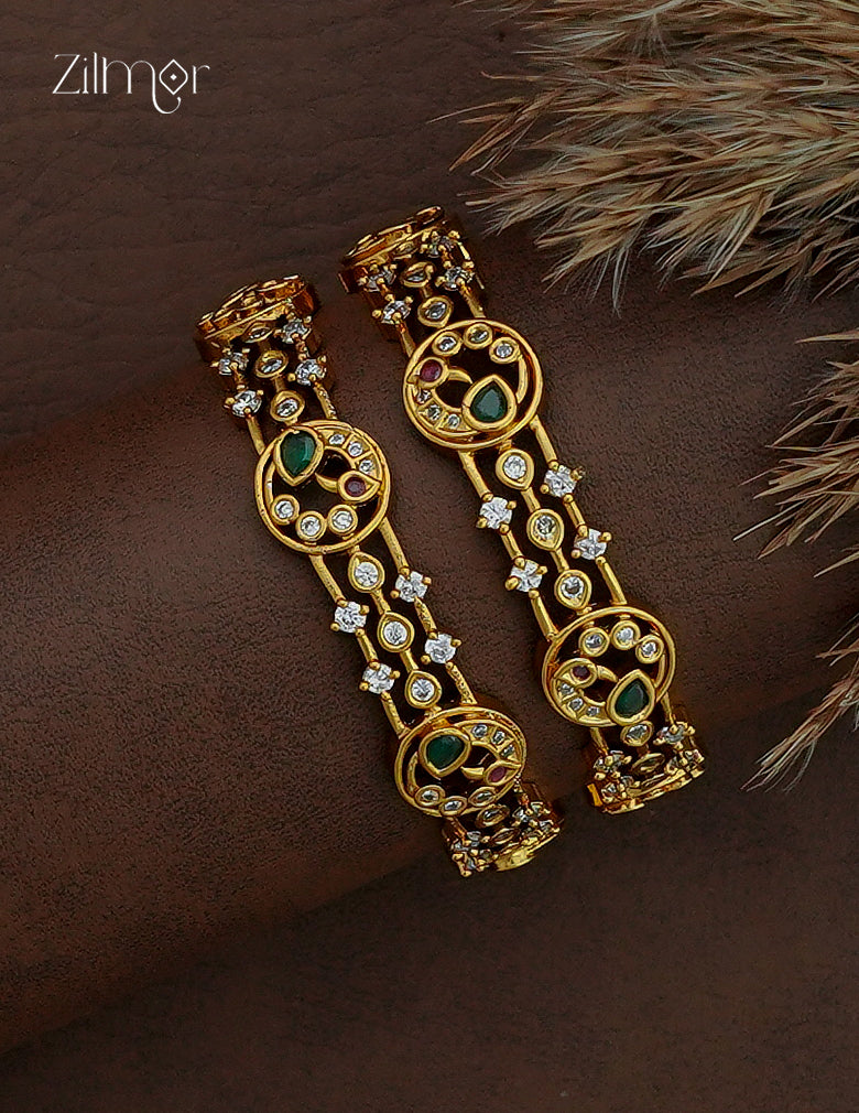 AD Stone Bangle Pair - SC1012907