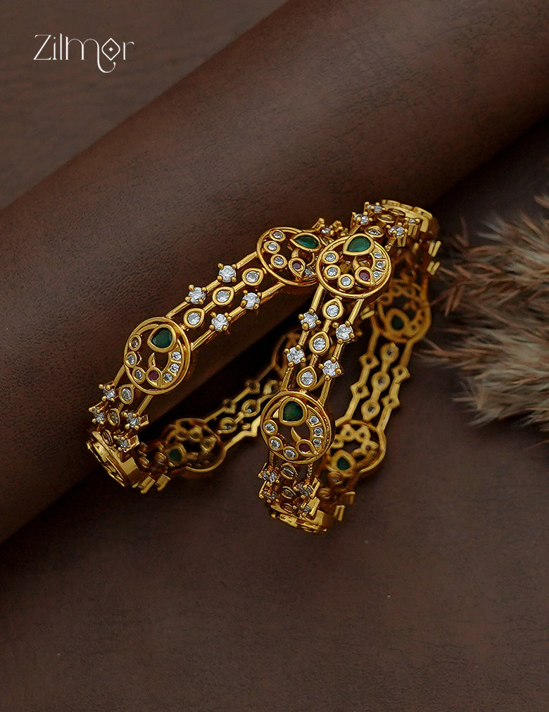 AD Stone Bangle Pair - SC1012907