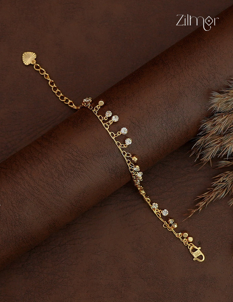 AD Stone Dangling Chain Bracelet - SG1012820