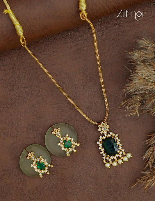 AD Stone Pendant Necklace & Earring Set - ZL1012389
