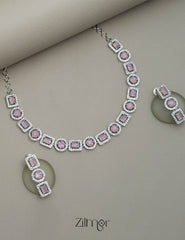 AD Stone Single Layer Necklace Set 2-Zilmor