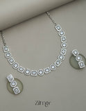 AD Stone Single Layer Necklace Set 3-Zilmor