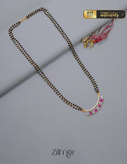 AG1011555 - Gold Plated AD Stone Pendant Mangalsutra Necklace 1-Zilmor