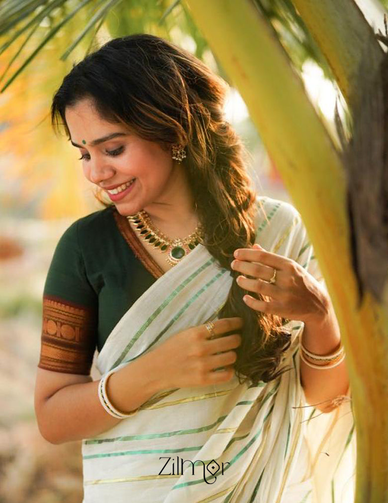 AG101496  - Gold tone Nagapadam Necklace