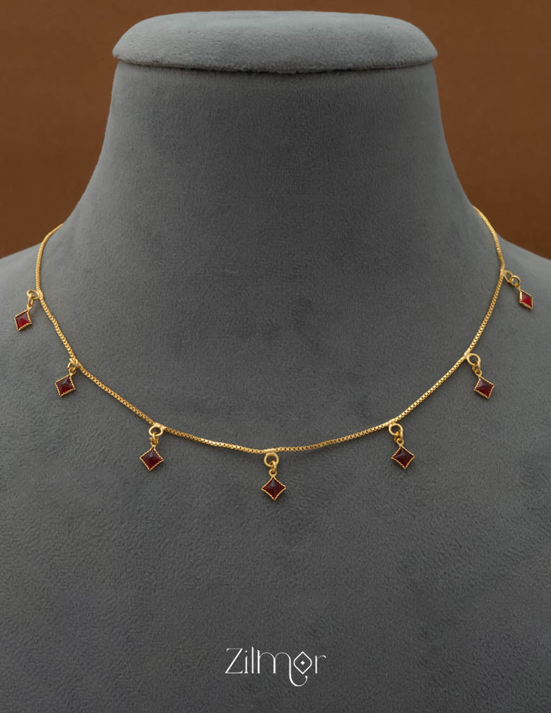 AG101682 - Gold Toned Necklace 3-Zilmor