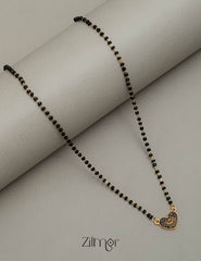 AG101894 - AD Stone  Heart Pendant Mangalsutra 3-Zilmor