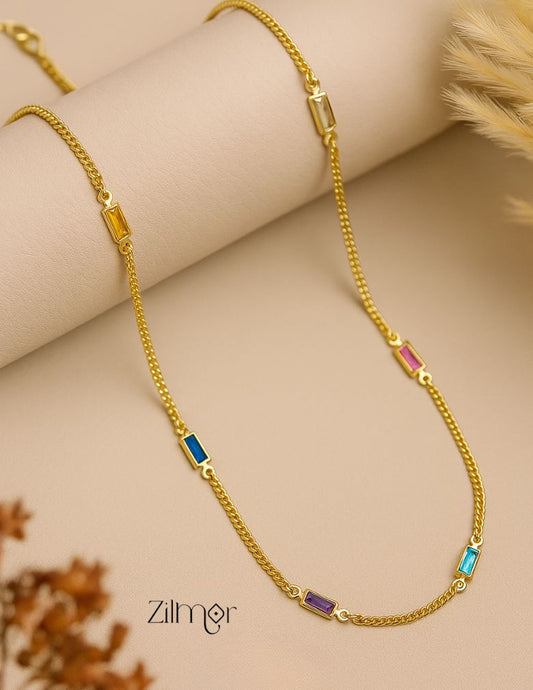 KT1011545 - Semi Precious stone daily wear necklace