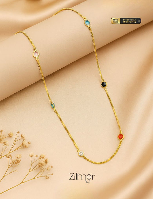 KT1011546 - Semi Precious stone daily wear necklace