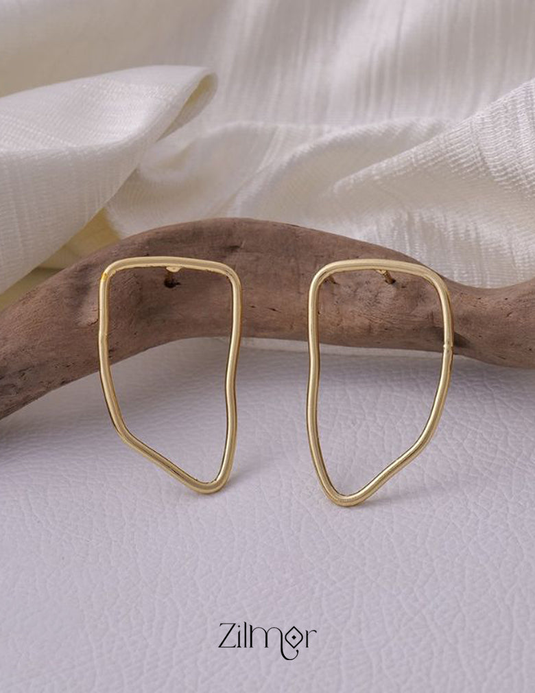 AS101025 - Raw Brass Earring 2-Zilmor