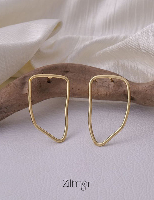 AS101025 - Raw Brass Earring 2-Zilmor