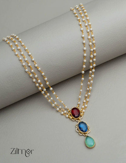 AS101051 - Pearl Layer Necklace 5-Zilmor