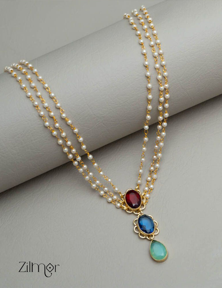 AS101051 - Pearl Layer Necklace 5-Zilmor