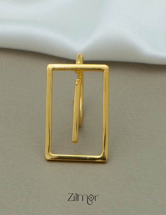 AS101054 - Gold Geometric Ring