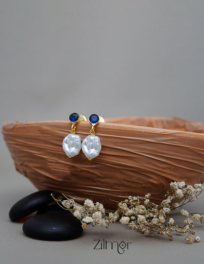 AS1011134 - Glossy Stone Pearl  Earrings (color option) 3-Zilmor