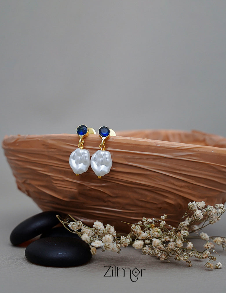 AS1011134 - Glossy Stone Pearl  Earrings (color option) 3-Zilmor