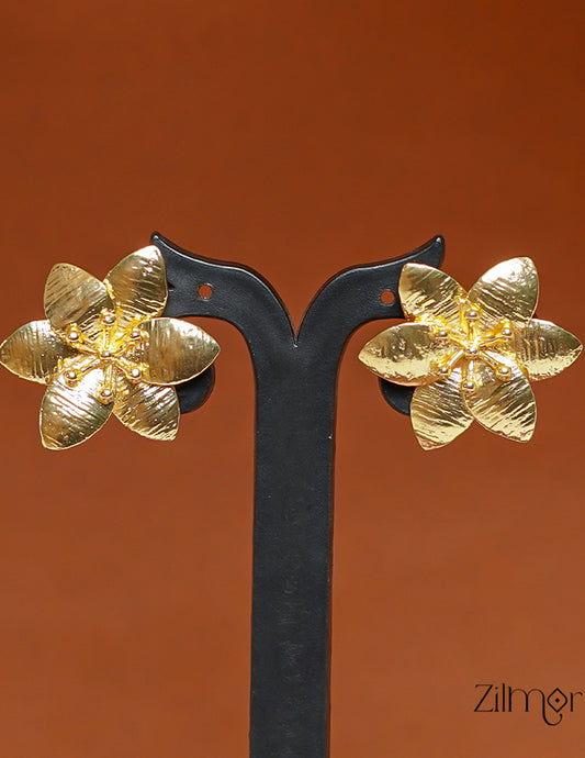 AS1011266 - Flower Pearl Necklace Earring Ring Set