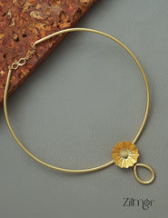 AS1011267 - Hanging  Flower Collar Choker Necklace 2-Zilmor