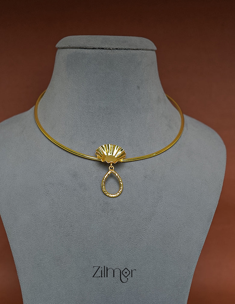 AS1011267 - Hanging  Flower Collar Choker Necklace 3-Zilmor