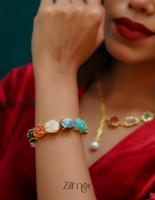 AS1011269 - Natural Rough  Stone Bangle