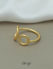 AS101127 - Open Face Golden Ring 2-Zilmor