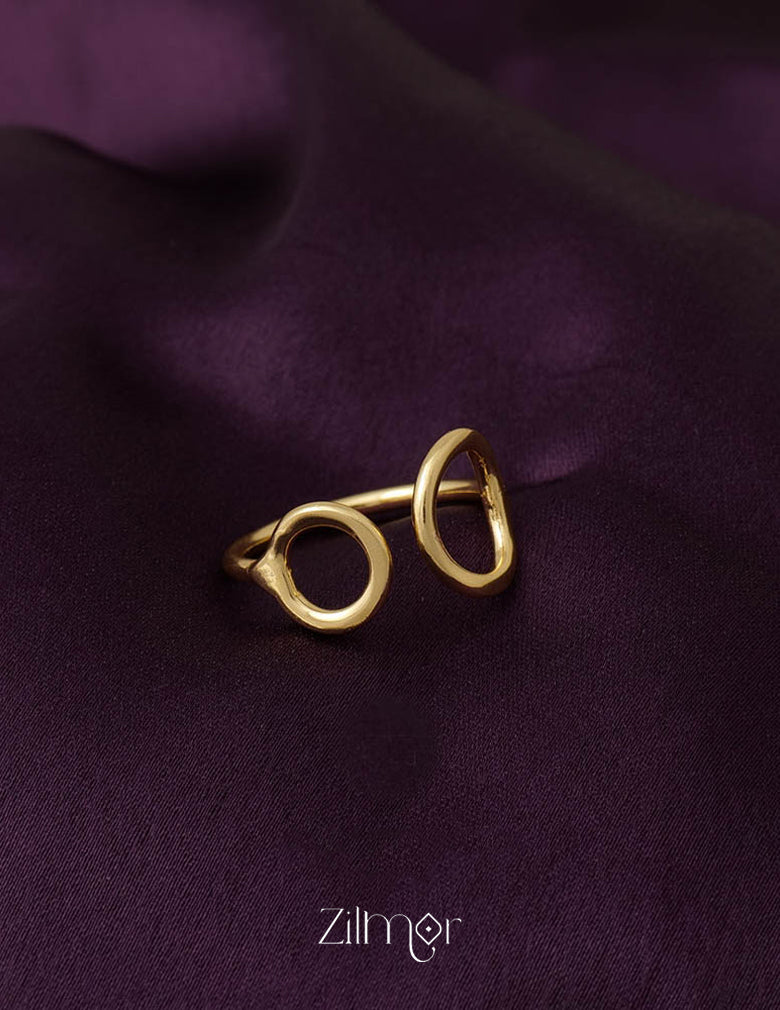 AS101127 - Open Face Golden Ring 3-Zilmor