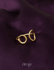 AS101127 - Open Face Golden Ring 3-Zilmor