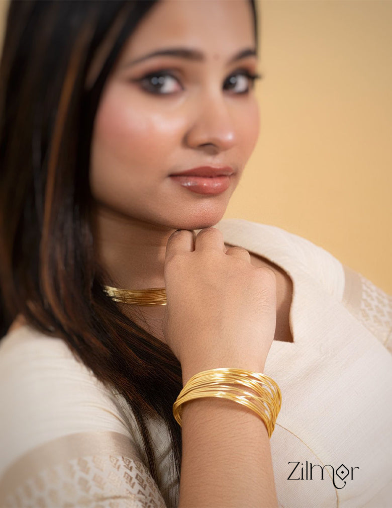 AS101128 - Contemporary Handcuff Cuff Bangle 3-Zilmor