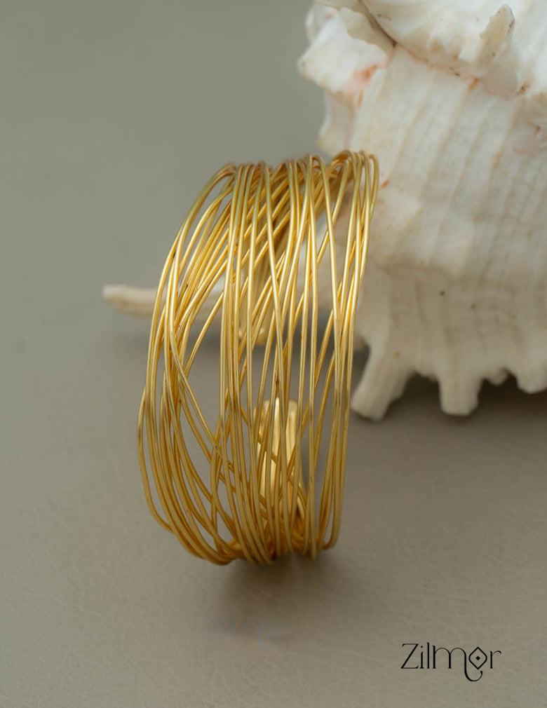 AS101128 - Contemporary Handcuff Cuff Bangle 4-Zilmor