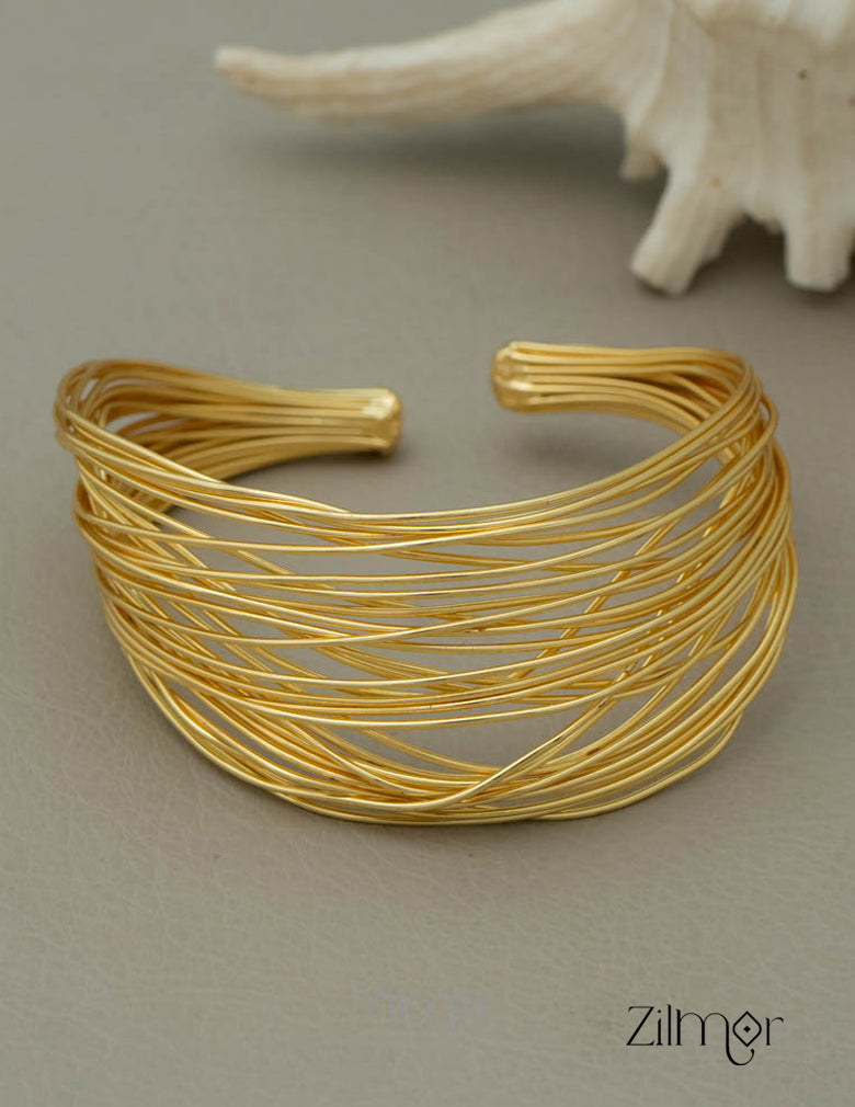 AS101128 - Contemporary Handcuff Cuff Bangle 2-Zilmor