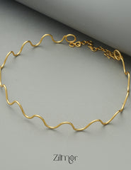 AS1011331 - Zig Zag Collar Choker Necklace 1-Zilmor
