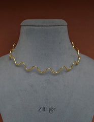 AS1011331 - Zig Zag Collar Choker Necklace 2-Zilmor