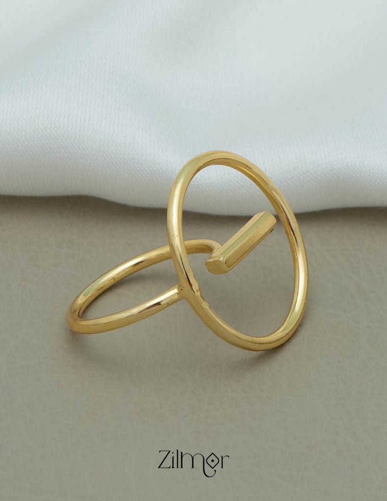 AS101134 - Open Circle Golden Ring 2-Zilmor