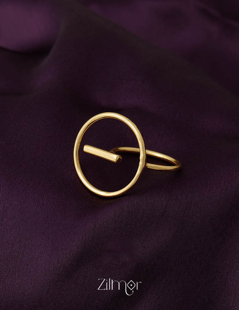AS101134 - Open Circle Golden Ring 3-Zilmor