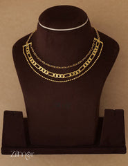 AS101141 - Gold Layered contemporary Necklace 2-Zilmor