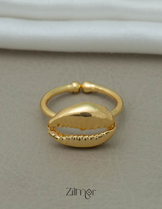 AS101275 - Gold Plated Shell Ring