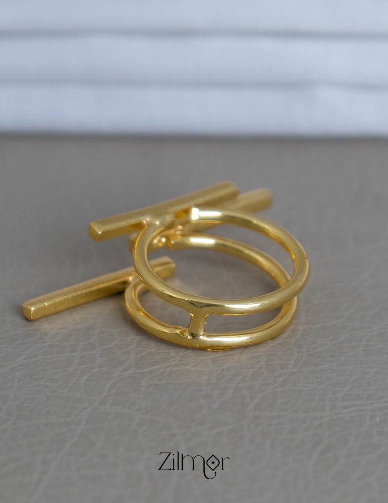 AS101967 - Multi layer Geometric Ring 2-Zilmor