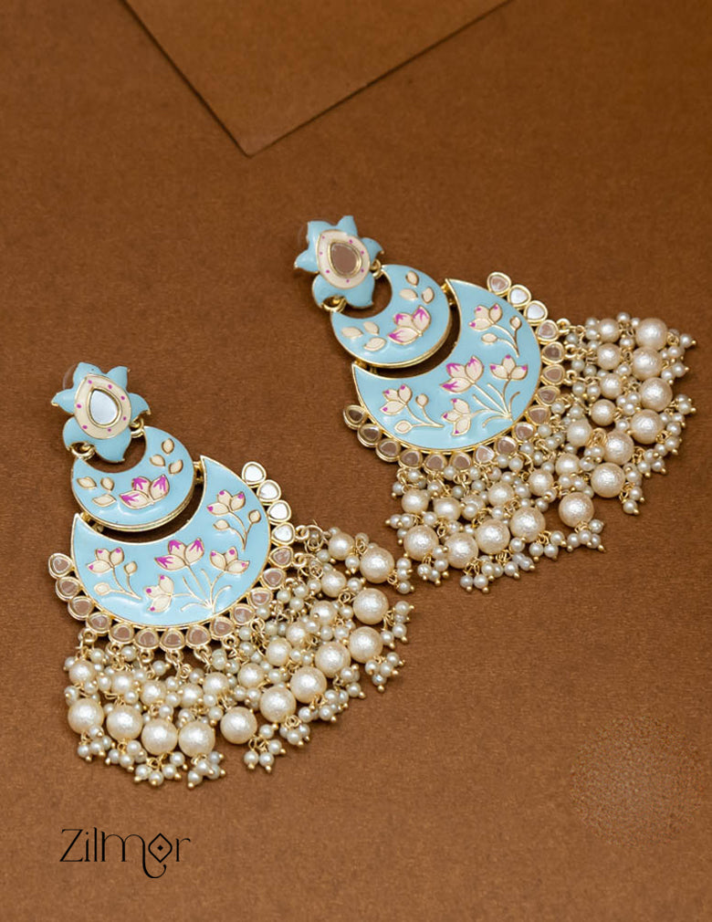 Ahana - Polki Designer Earring 5-Zilmor