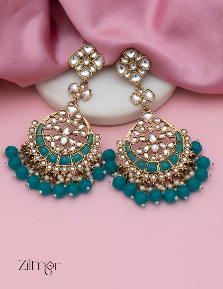 Aleesha - Polki Designer Earring 1-Zilmor
