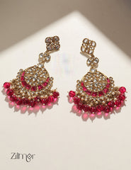 Aleesha - Polki Designer Earring 3-Zilmor