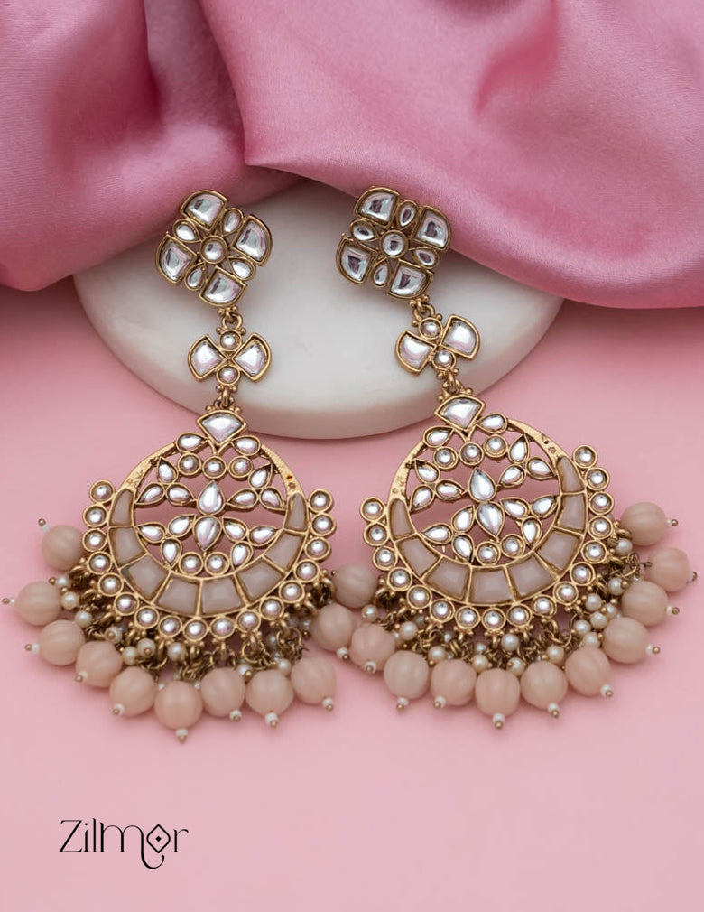 Aleesha - Polki Designer Earring 4-Zilmor