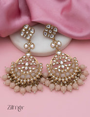 Aleesha - Polki Designer Earring 4-Zilmor