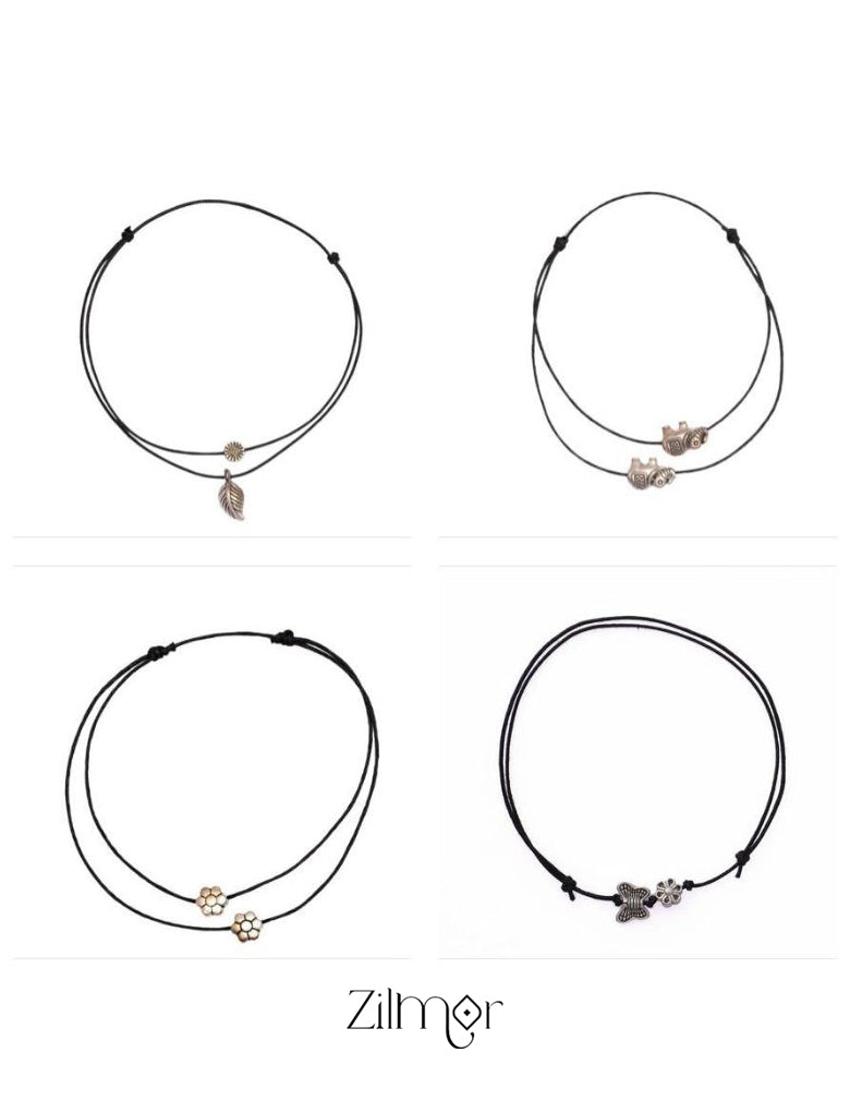 Anklet Pack Of 4 In One Combo - KY100876 3-Zilmor
