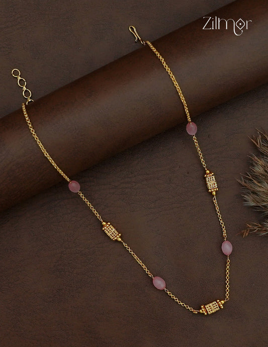 Antique Gold Bead Necklace - SG1013042