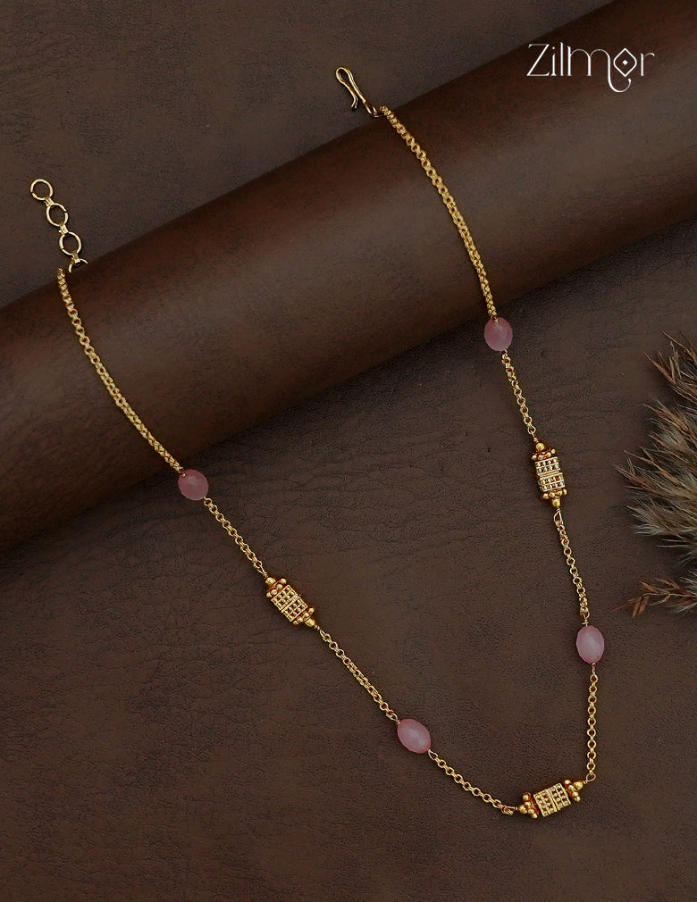 Antique Gold Bead Necklace - SG1013042 – Zilmor