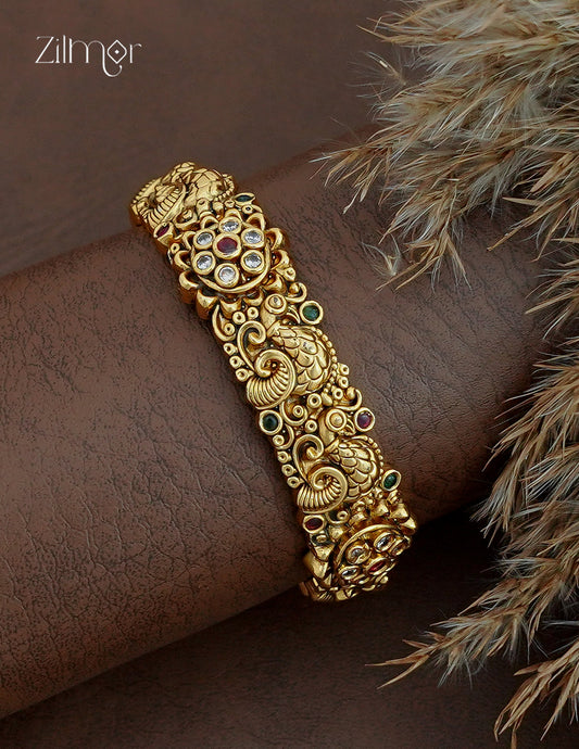 Antique Gold Peacock Bangle - CL1012409