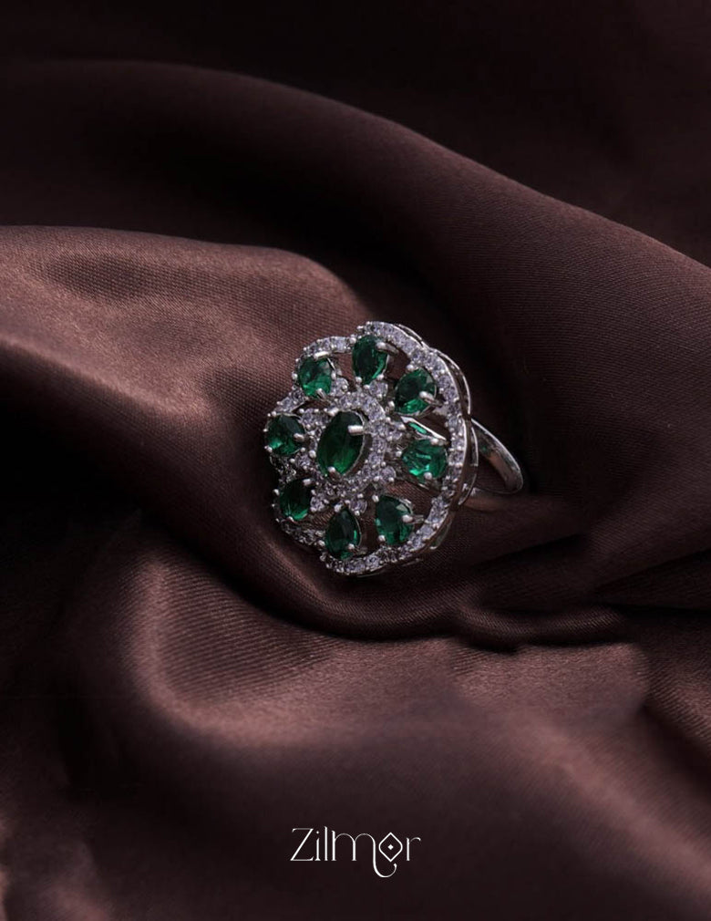 Aoife - Silver Solitaire Ring 2-Zilmor